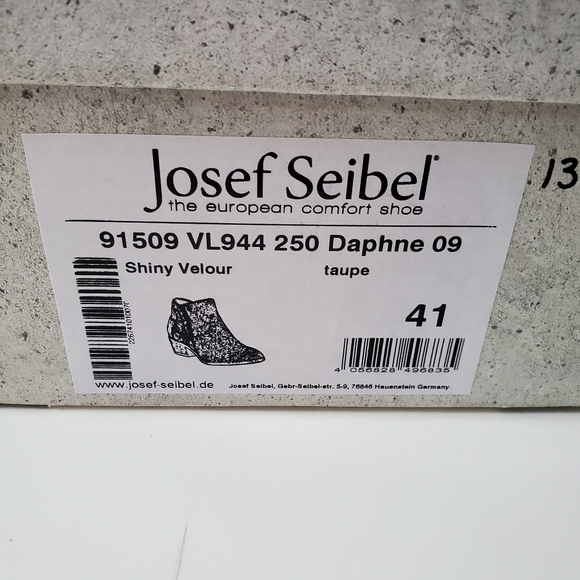 NEW Josef Seibel Taupe Ankle Boots Size 41 (10) - Picture 5 of 5